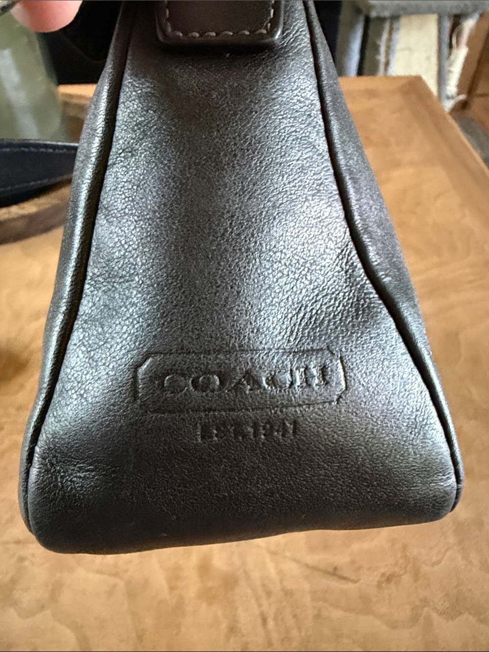 Vintage Coach Y2K Demi Baguette Shoulder Bag Black Leather - Picture 6 of 12